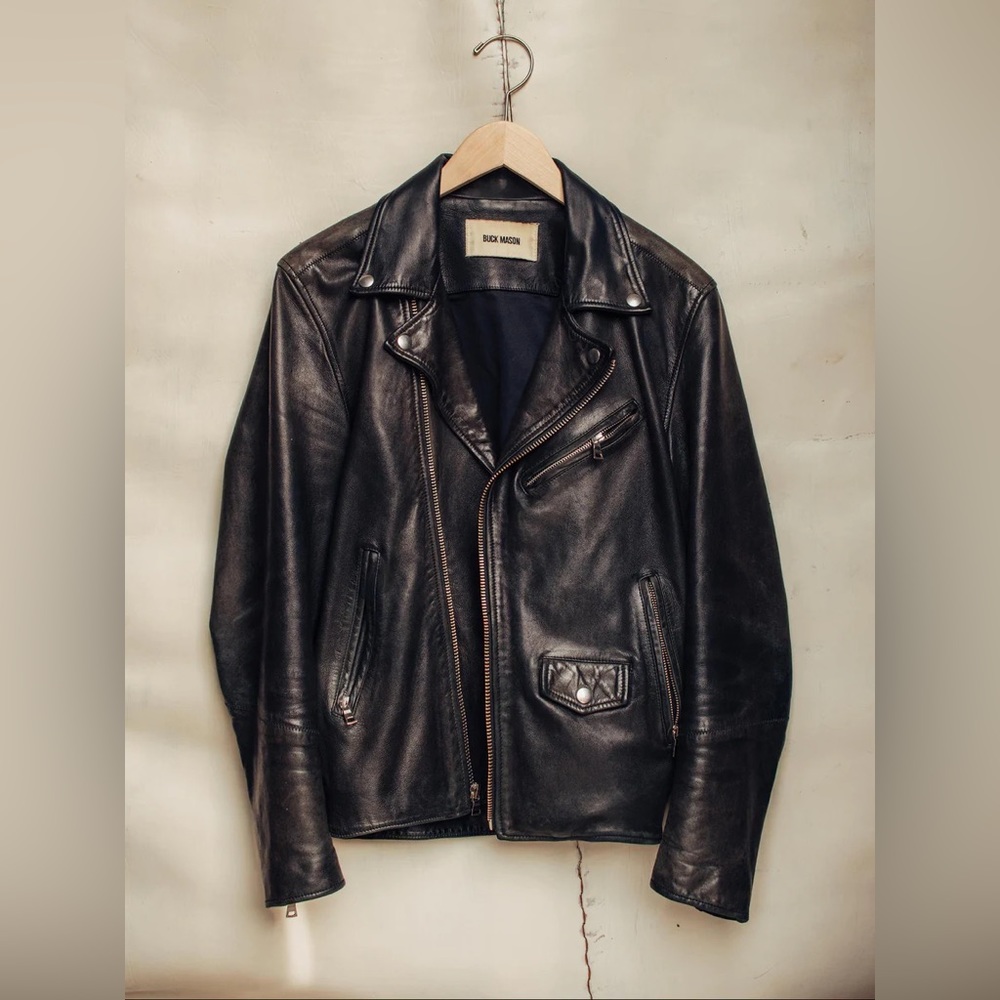 Buck Mason moto jacket (men’s)